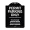 Signmission Designer Series-Permit Parking Unauthorized Vehicles Will Be Towed Veh, 24" x 18", BS-1824-9937 A-DES-BS-1824-9937 - alternate 1